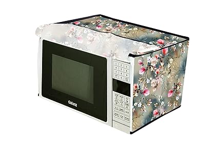 Visnik PVC Printed Microwave Oven Full Closure Cover (Grey)