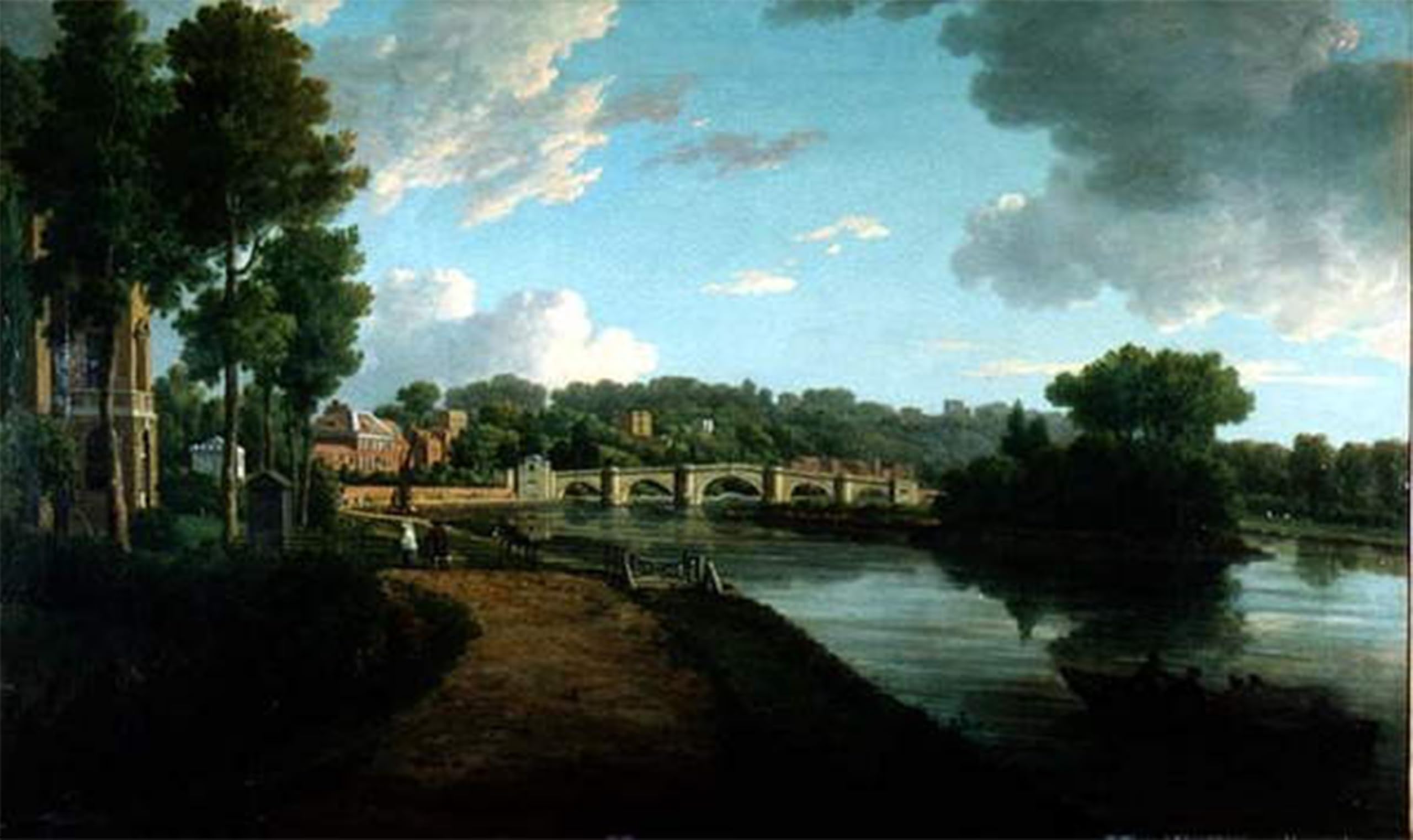 SERENDIPITP Aesthetic Poster Photo Wall Print Retro Picture the Thames At Richmond Surrey by William Marlow Modern Wall Artwork for Home Decor 60x90cm