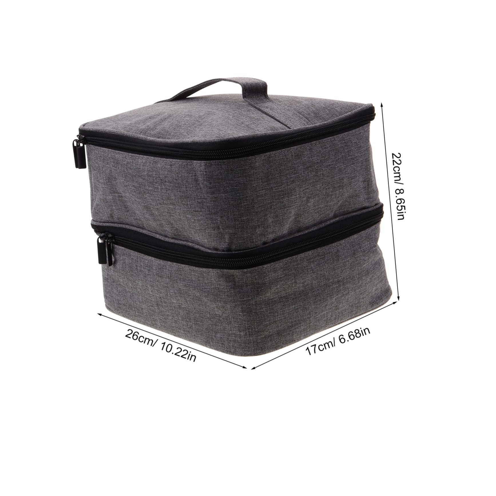 Ipetboom Borsa Organizer per Smalti e Boccette di Olio Essenziale, Doppio Strato, Grande Capienza, per Viaggio e Trucchi