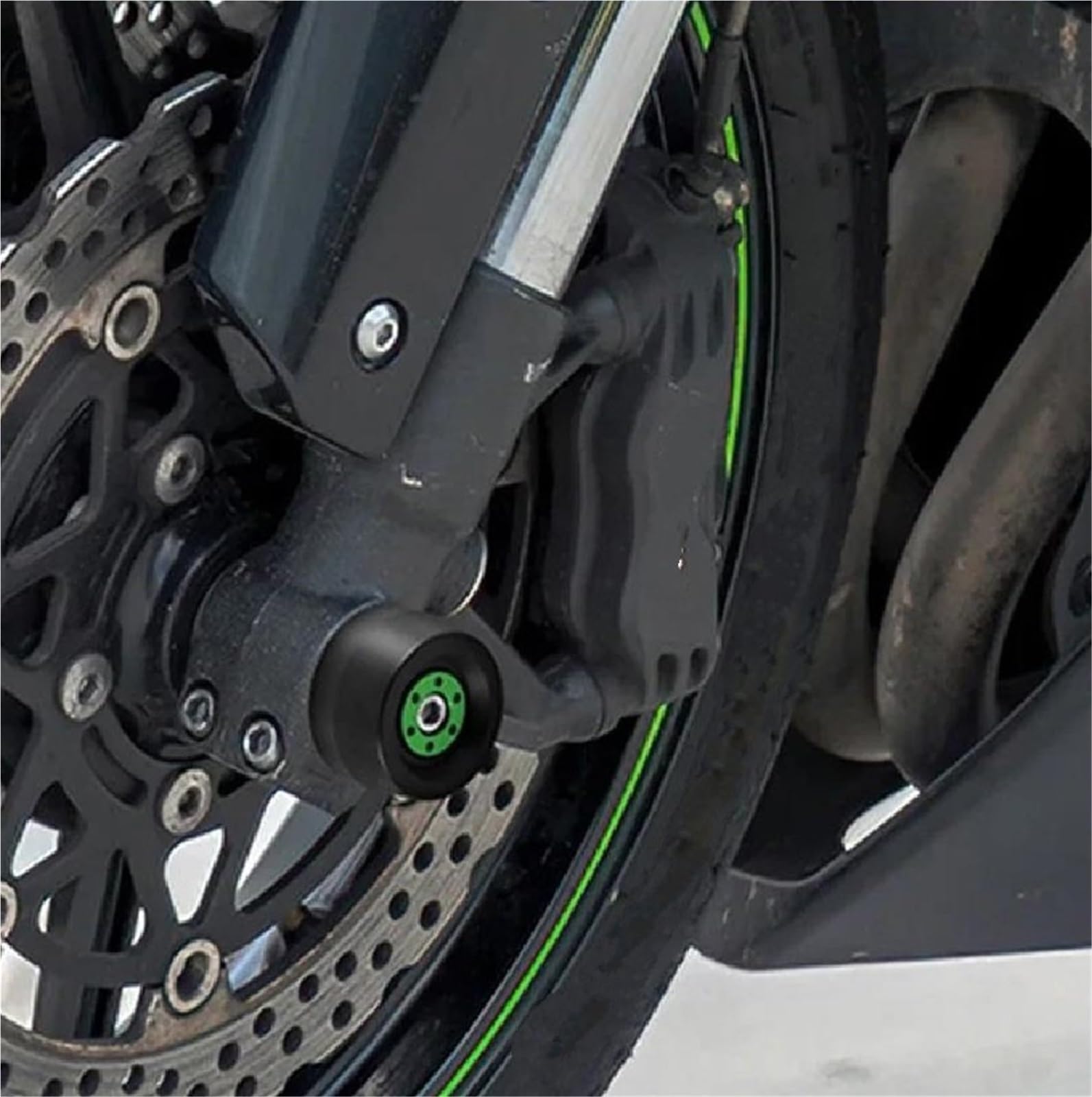 Protezione Anticaduta Per Forcella Anteriore E Posteriore Per Motocicletta, Per BMW S1000RR S1000R S1000XR F900R F900XR Moto Tamponi Ruota Forcella Asse Anteriore e Poste(Argento)