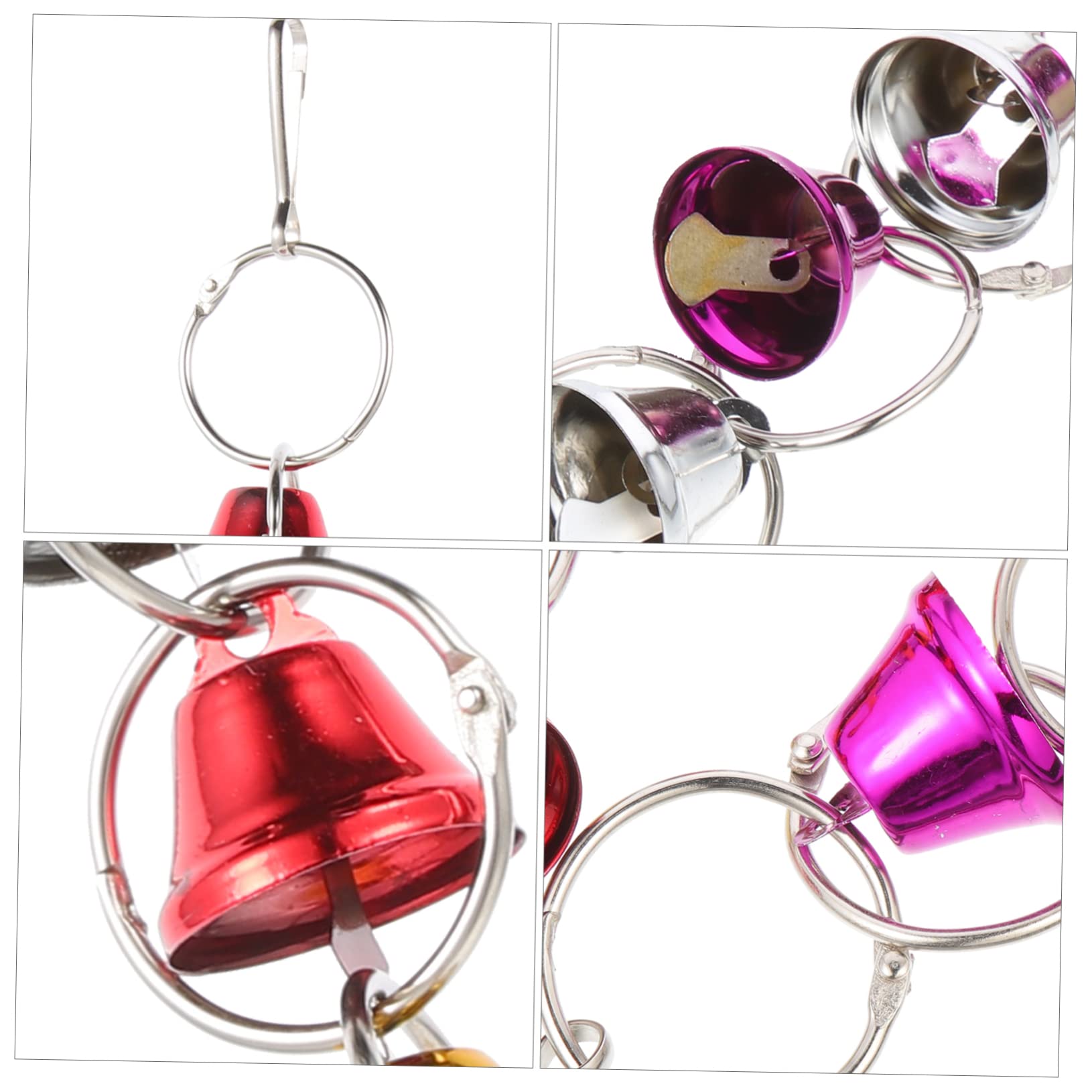 POPETPOP 12piezas Juguete para Aves De Campanillas Accesorios para Jaula De Periquitos y Cacatúas Juguete De Masticar y Diversión para Aves Material Resistente y Seguro