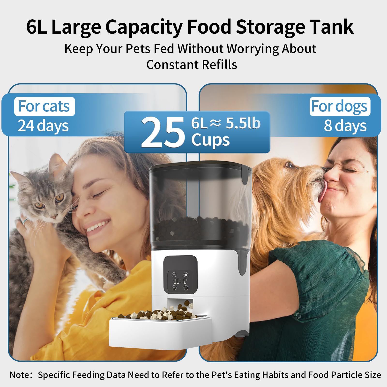 Photo inspiration: Fresh Look at Papifeed Automatic Cat Feeders With 6L Large Capacity Food Storage