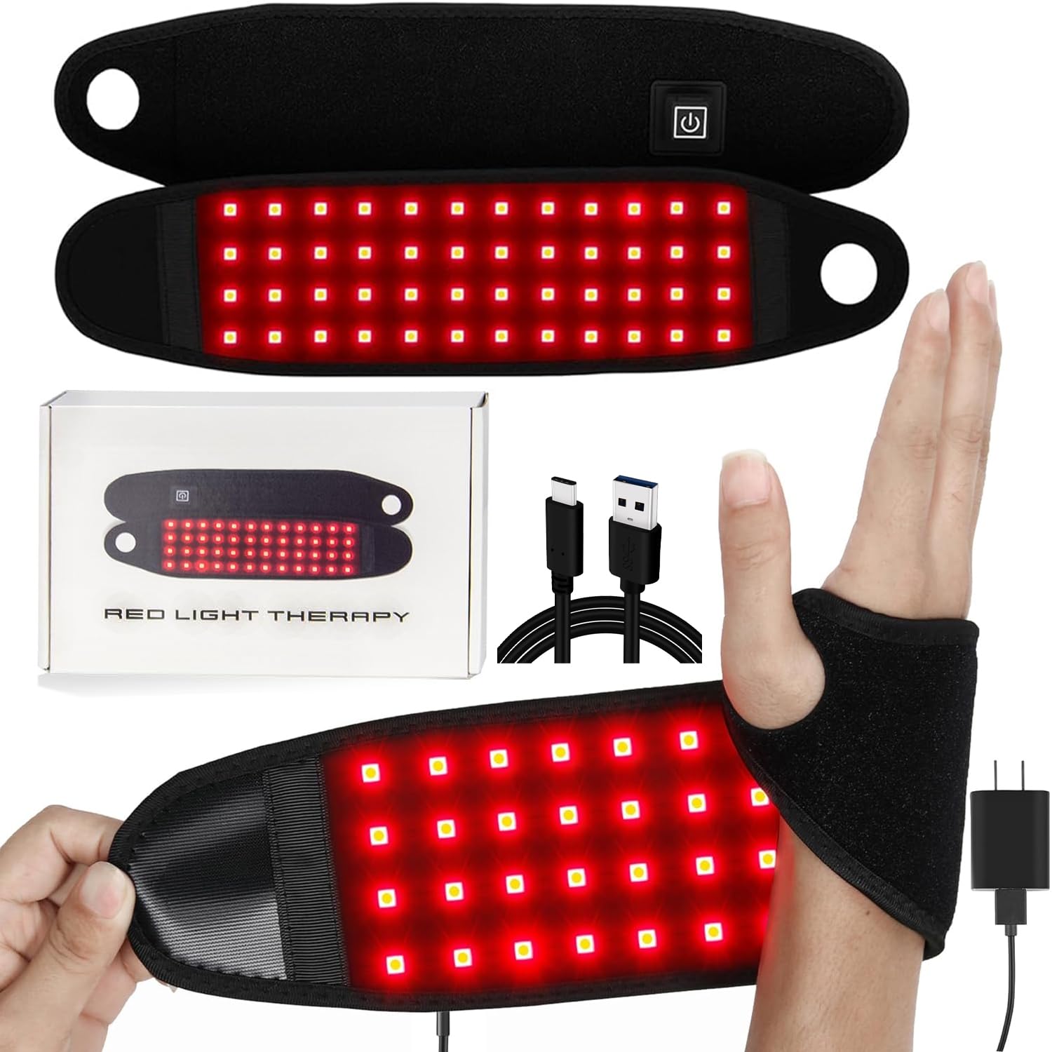 Amazon.com: Supersred Red Light Therapy Therawrap for Hand Wrist