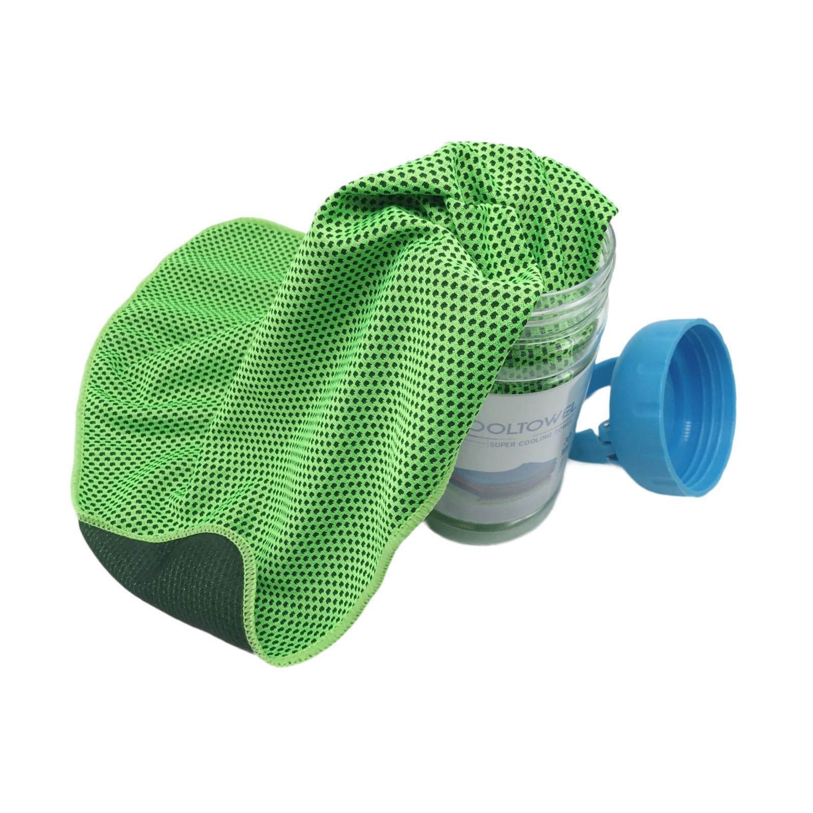 CALANDIS™ Cooling Towel Sweat Absorbing Small-Size Headband for Running Cycling Summer Green | Gym Towels | Fitness Equipment & Gear | Fitness Running & Yoga-image-24