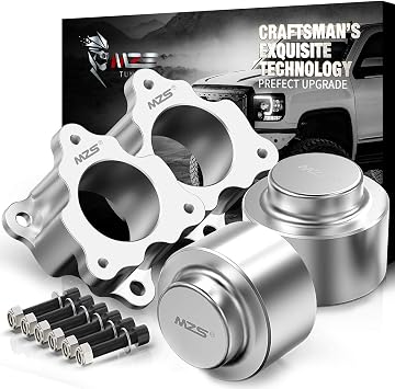 MZS 2.5" Front + 1.5" Rear Leveling Lift Kits for 2009-2026 Ram 1500 4WD | 2.5in Strut Spacer & 1.5in Coil Spring Spacer for Ram, CNC Aluminium, Increase Ground Clearance, Fit Larger Rims/Tires