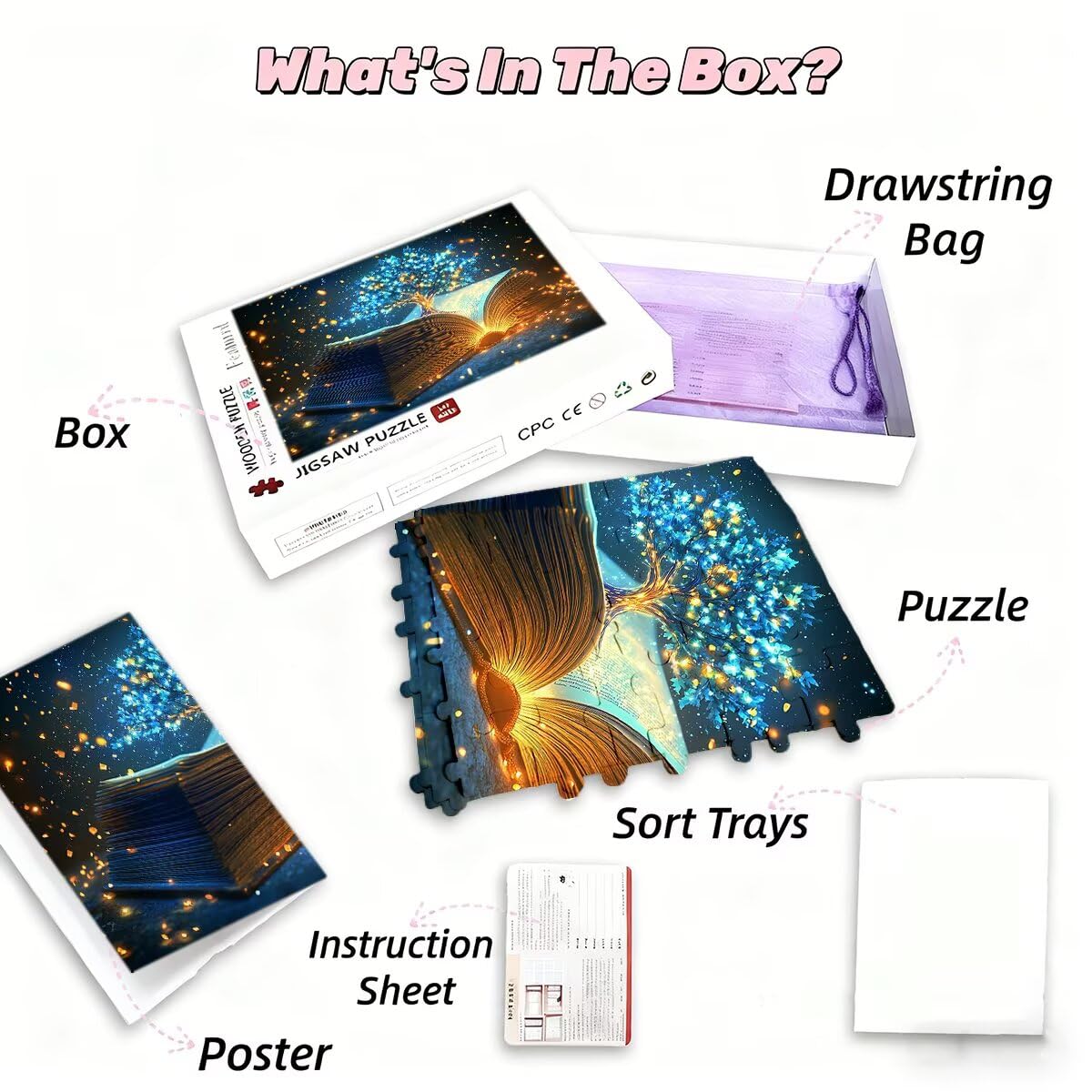 Puzzle 1000 sztuk Dorośli Fantasy Zestaw puzzli Drzewo dla dorosłych 75 x 50 cm, kolorowe, klasyczne Wyzwanie edukacyjne Superior Zabawki dla Mężczyzn Wyzwanie Zabawki Rodzinny Prezent Dekoracja