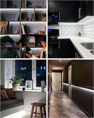 Miniatura 8 de Tiras de Luces LED de 20 pies con Control Remoto, Luces de Cinta Regulables Blanco Luz de Día 6500K, 12V 360 LEDs 2835 Luces de Cuerda Adhesivas