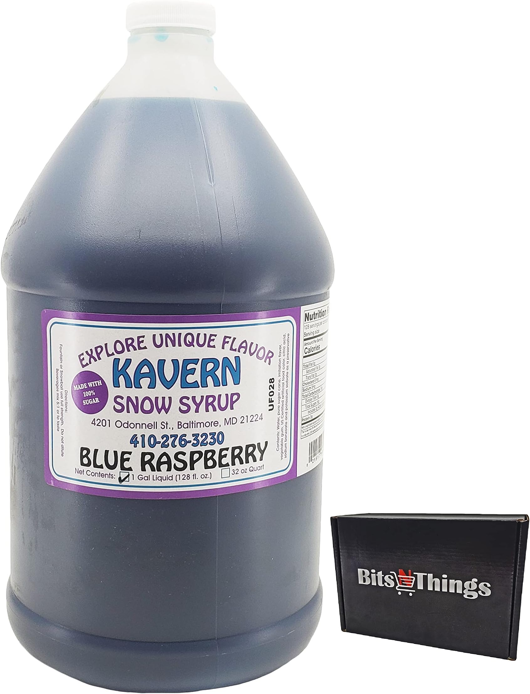 Kavern Snow Cone Snowball Flavoring Syrup (128 oz.) 1