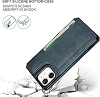 Vista 237 de Cavor for iPhone 11 Wallet Case with Card Slots Holder,Premium PU Leather Kickstand Feature Case [Wrist Strap] Double Magnetic Clasp Shockproof Flip