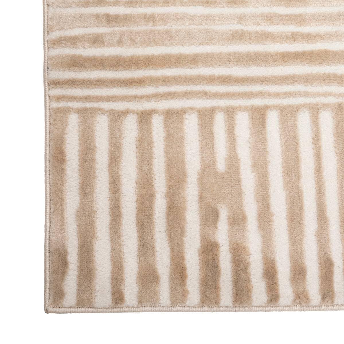 Tapis décoratif Ivoire en Relief 160 x 235 cm - Atmosphera