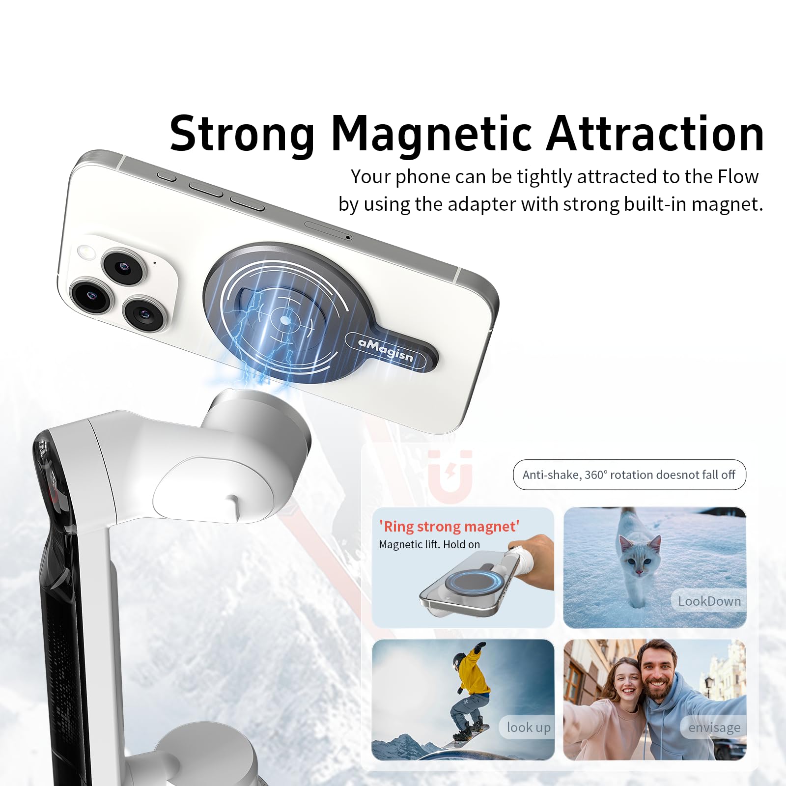 Amazon | Taoricup Insta360 Flow Pro/Insta360 Flow 対応 磁気 