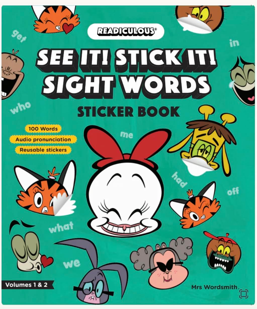 SEE IT STICK IT SIGHT WORDS VOL 1 2 (MRS WORDSMITH VERSION 2)