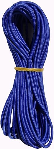 Miniatura 2 de YELIER Cuerdas elásticas fuertes para deportes al aire libre, camping, viajes y más (azul, 18 pulgadas x 50 pies)