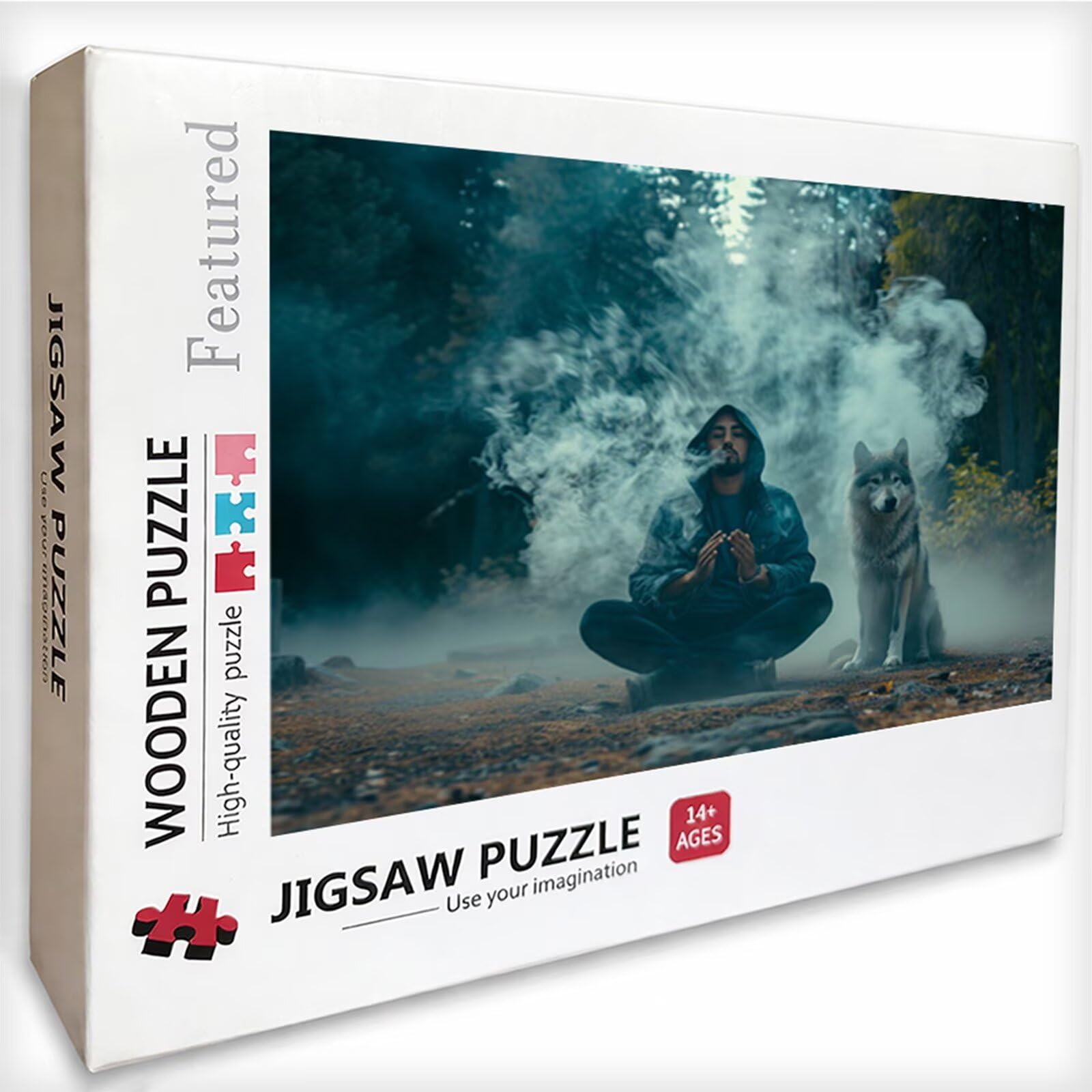 Wolf Puzzle 6000 Pezzi Adulti, Uomo Puzzle Legno con Scatola 179x105cm, Idea Regalo Uomo e Donna, Divertimento Per Adulti, per Gioco Familiar, Giochi di Sfida, Squisita confezione Regalo, O-6762
