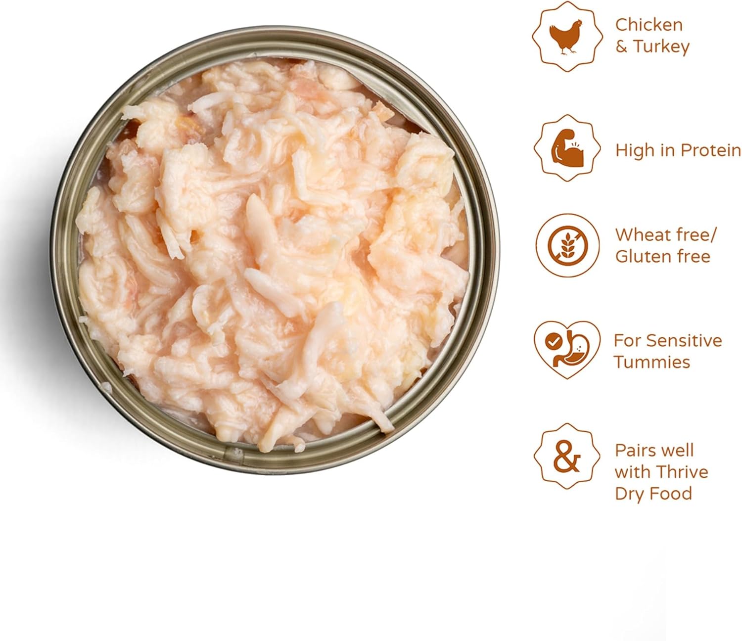 thrive Complete 100% Natural Multiple Flavors Food for Cats (6 Packs, Chicken and Turkey)