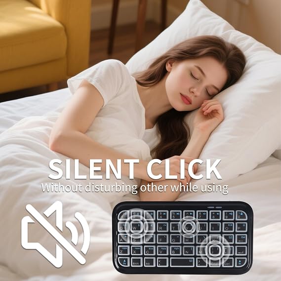 Mini Bluetooth Keyboard,Bluetooth 5.0 Wireless Keyboard with 7 RGB Backlight 49 Keys Pocket Keypad,Rechargeable Mini Slim Travel Handheld Small Silent keyboard for Tablet SmartPhone PC Laptop iPad Mac