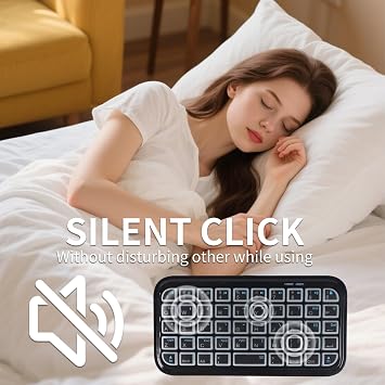 Mini Bluetooth Keyboard,Bluetooth 5.0 Wireless Keyboard with 7 RGB Backlight 49 Keys Pocket Keypad,Rechargeable Mini Slim Travel Handheld Small Silent keyboard for Tablet SmartPhone PC Laptop iPad Mac