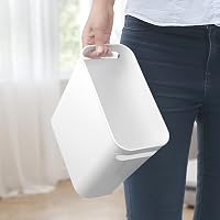 Winter Shore 6L Műanyag Irodai Szemetes Szett (4db) - Kompakt Hulladékgyűjtő Beépített Fogantyúval - Keskeny Konyhai, Hálószobai és Íróaszta 5