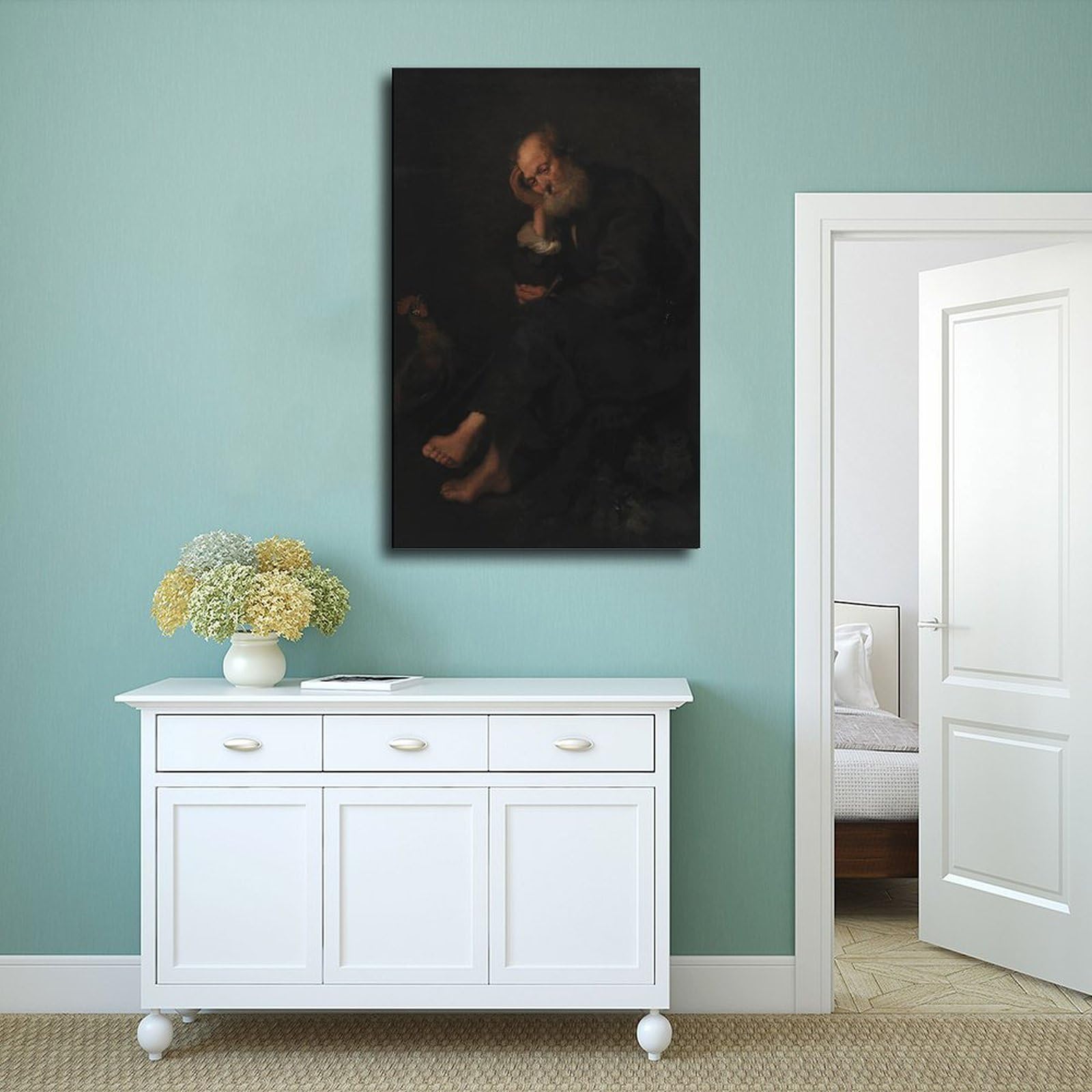 Karel Van III Impression sur toile décorative pour chambre à coucher, bureau 50 x 75 cm