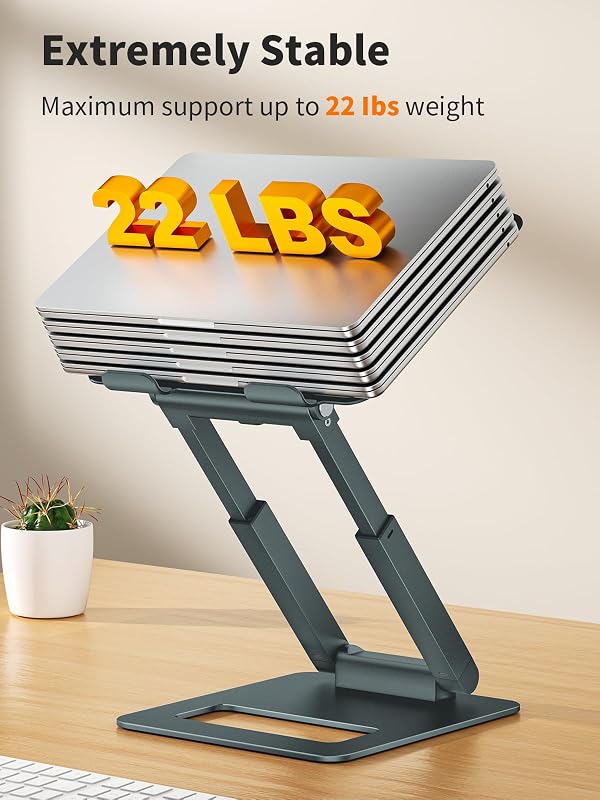 tounee Állítható Laptop Állvány 10-17 Colos Notebookhoz, Ergonomikus Asztali Támasz