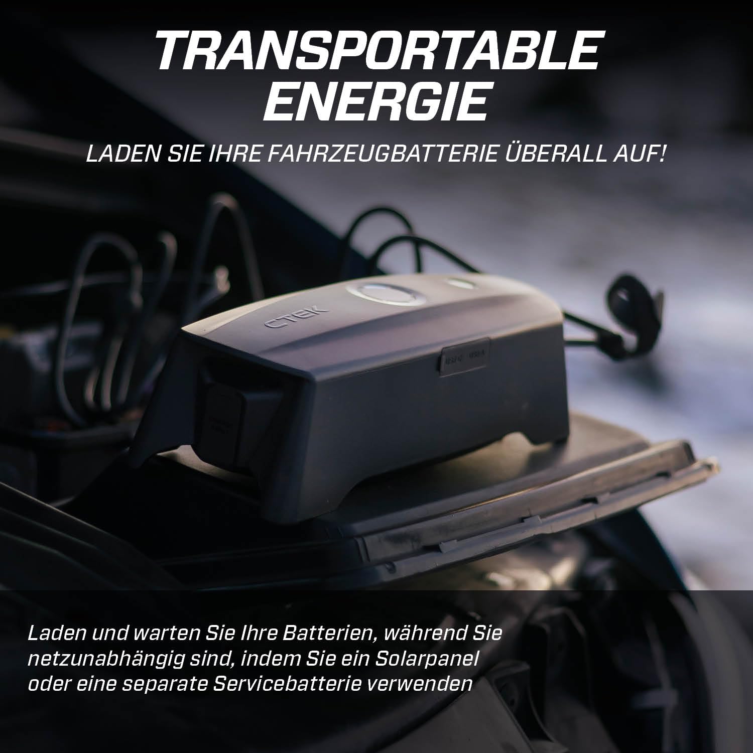 CTEK CS Free, 12V Starthilfe Alternative, Adaptiver Booster, Tragbares Batterieladegerät, Intelligenter Batterieerhalter, 4-in-1 Ladegerät Power Bank, Solar Power Bank für Auto, Telefon, Computer