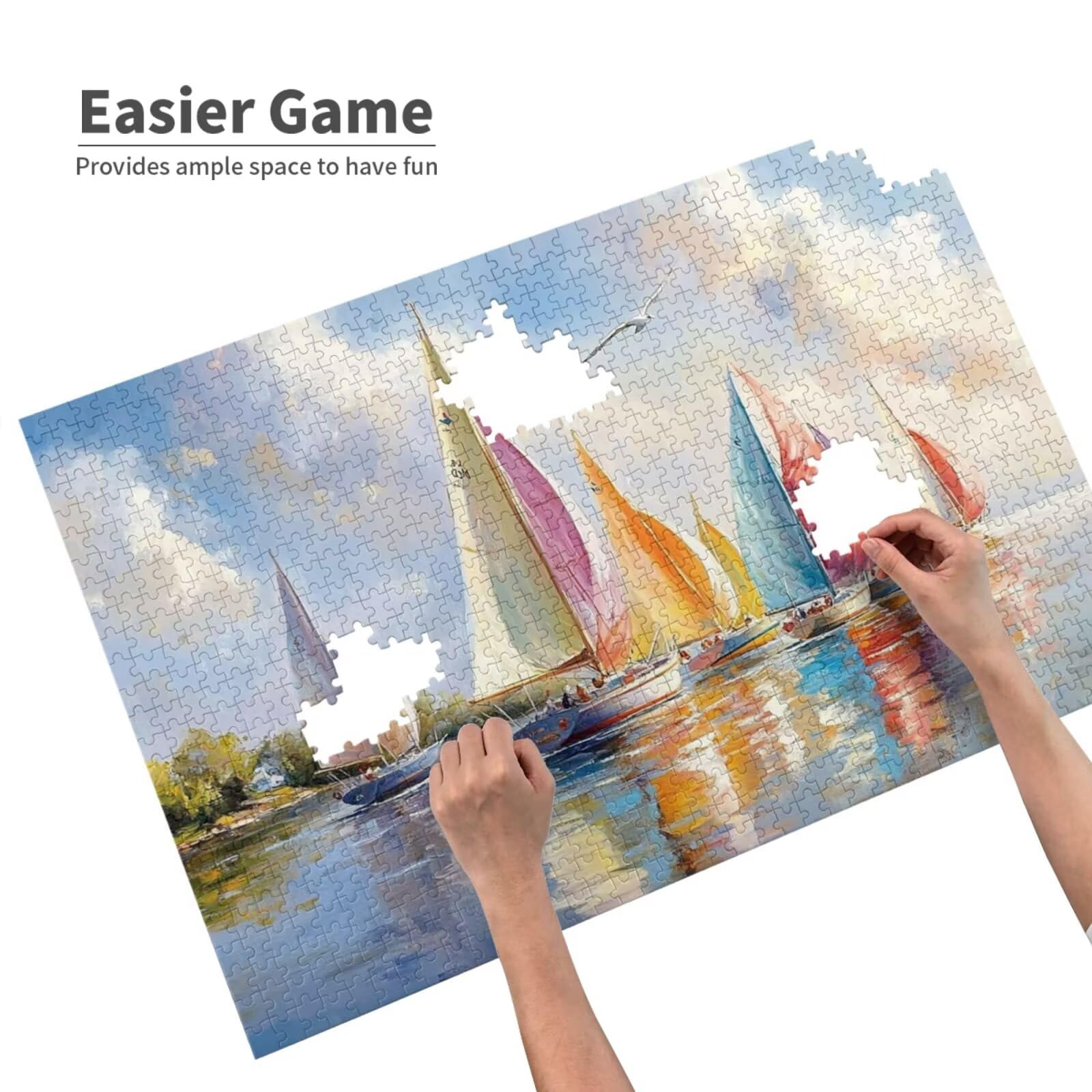 Puzzle dla dorosłych 1500, puzzle morskie, kreatywne drewniane układanki dla dorosłych początkujących, zabawne i kolorowe wymagające gry, wystrój pokoju, prezenty dla kobiet prezenty dla mężczyzn
