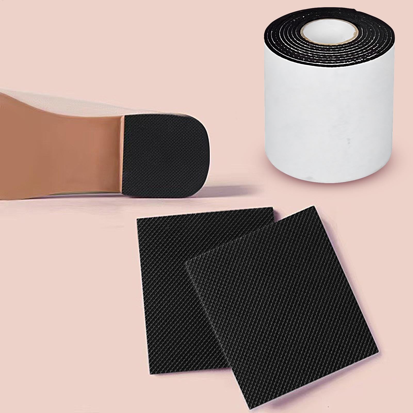 Agarre antideslizante para zapatos de 3.28 pies, almohadillas para talón, calcomanías protectoras inferiores