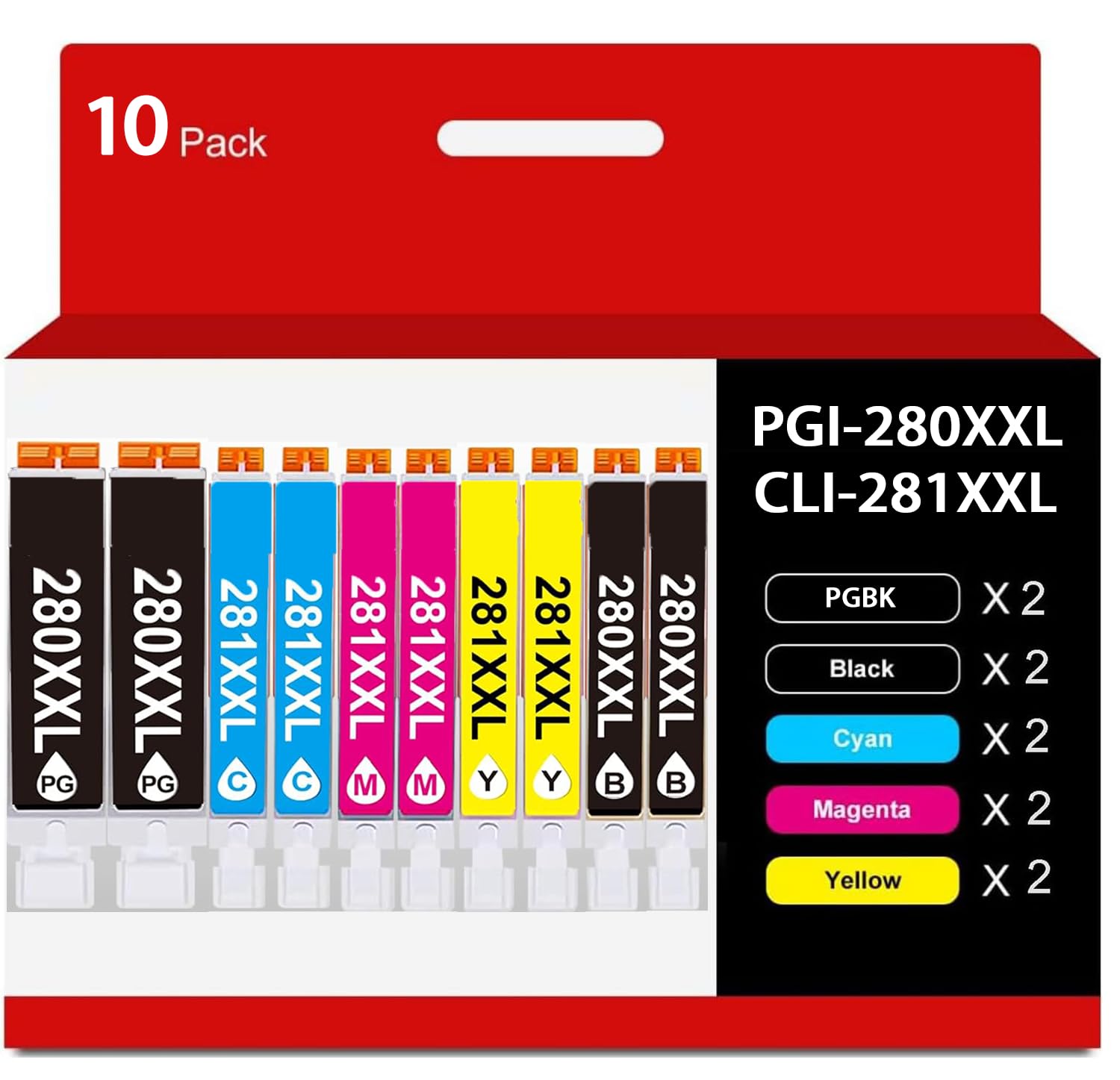 TRICARI PGI280XXL CLI281XXL Ink Cartridges Replacement