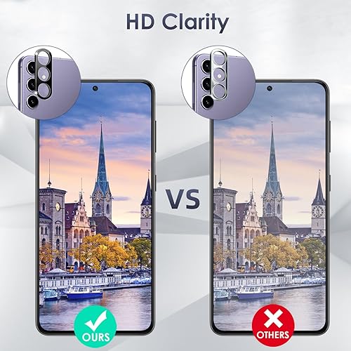 Miniatura 5 de Vidrio templado compatible con Samsung Galaxy S24 Plus 5G protector de pantalla de 6.7 pulgadas, 2 protectores de pantalla + 2 protectores de lente