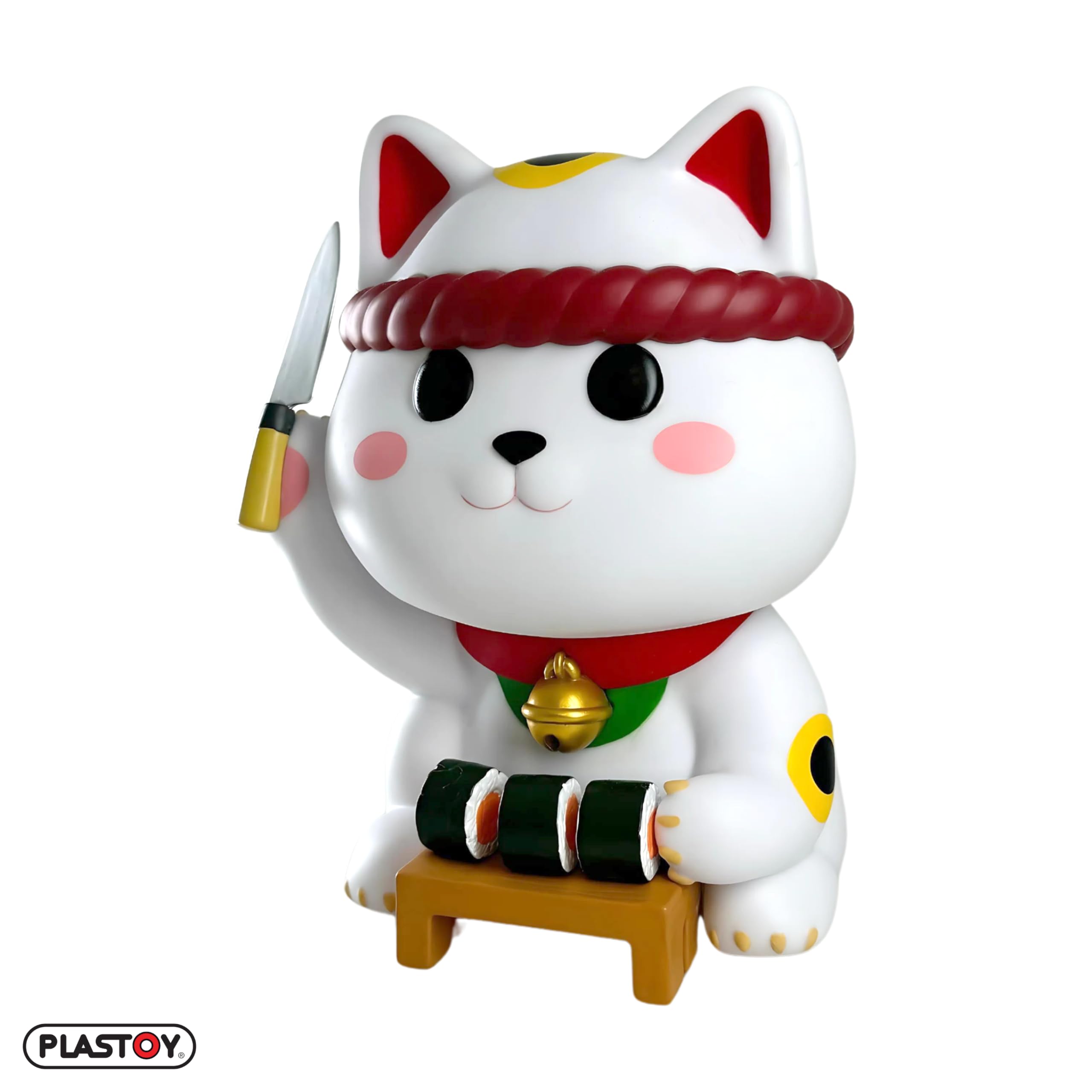 Plastoy Mogu Pets Figurine Maki Manekineko - Résine - 15 cm