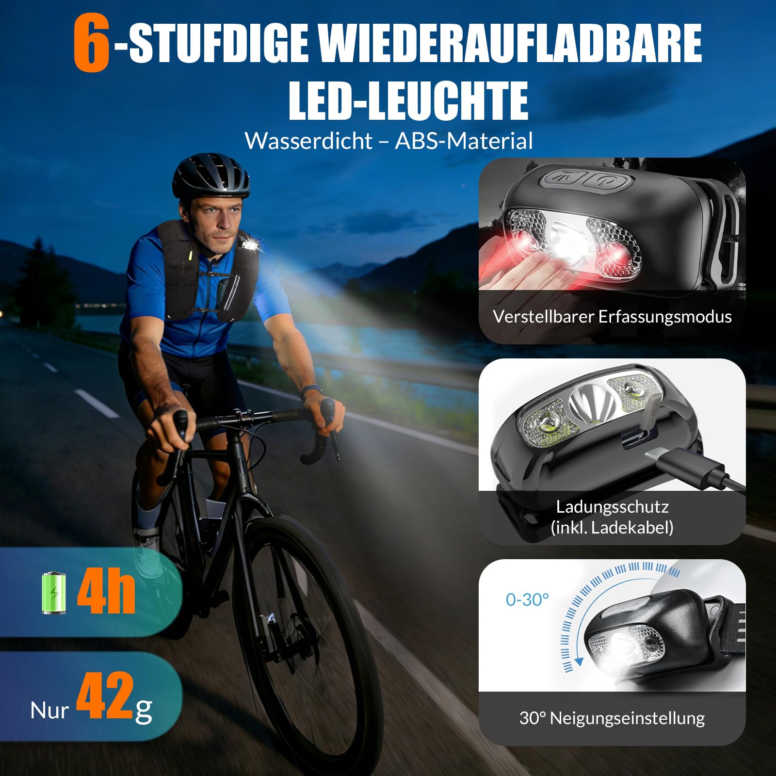 Laufweste Damen & Herren mit 500ml Trinkflasche, Reflektierende Running Vest für Bessere Sichtbarkeit, Atmungsaktiver Laufrucksack Trinkrucksack für Laufen Wandern Joggen, Nur 170g