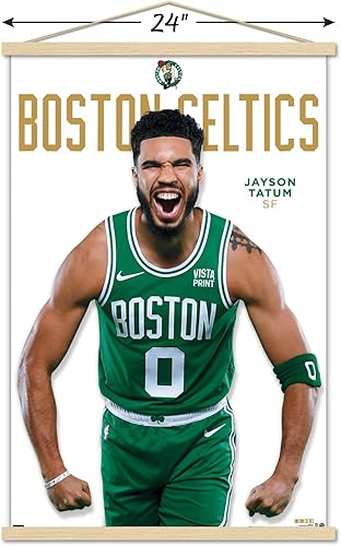 Miniatura 3 de Trends International NBA Boston Celtics - Póster de pared de la serie 23 de Jayson Tatum con marco magnético