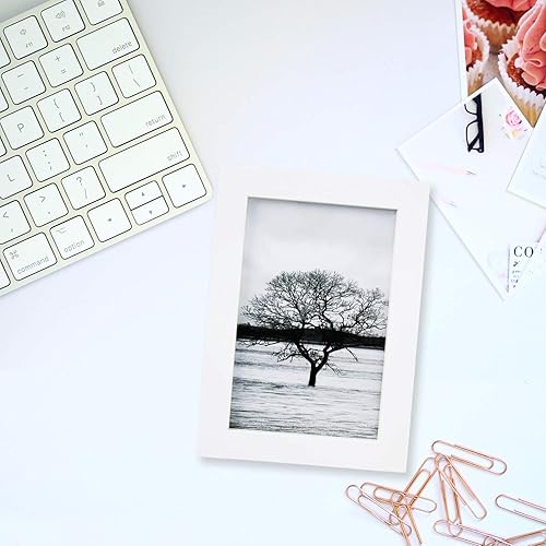 Vista 97 de Egofine Portarretratos de 9 x 12 pulgadas hecho de madera maciza con plexiglás, fotos de 5 x 7/6 x 8 con paspartú o de 9 x 12 pulgadas sin paspartú