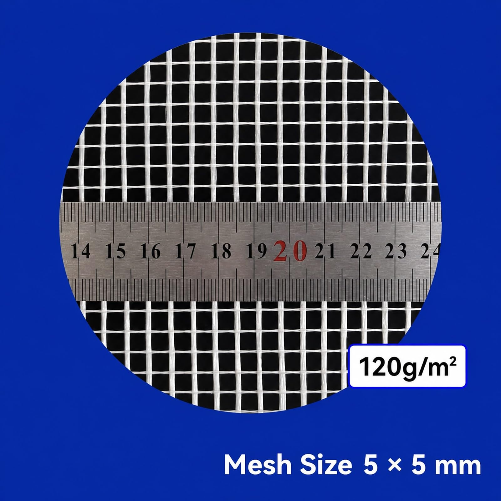 Malla de fibra de vidrio para yeso, refuerzo de grietas 80-160 g/m²