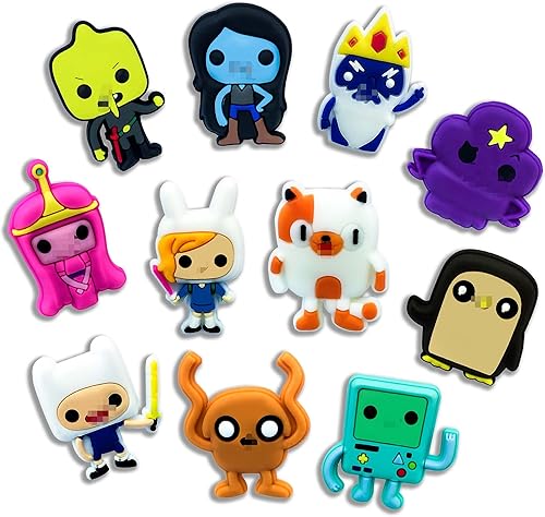 Miniatura 1 de Dijes de cocodrilo de dibujos animados 11 piezas de dijes para zapatos para decoración de cocodrilo de PVC para adolescentes niños niñas lindos