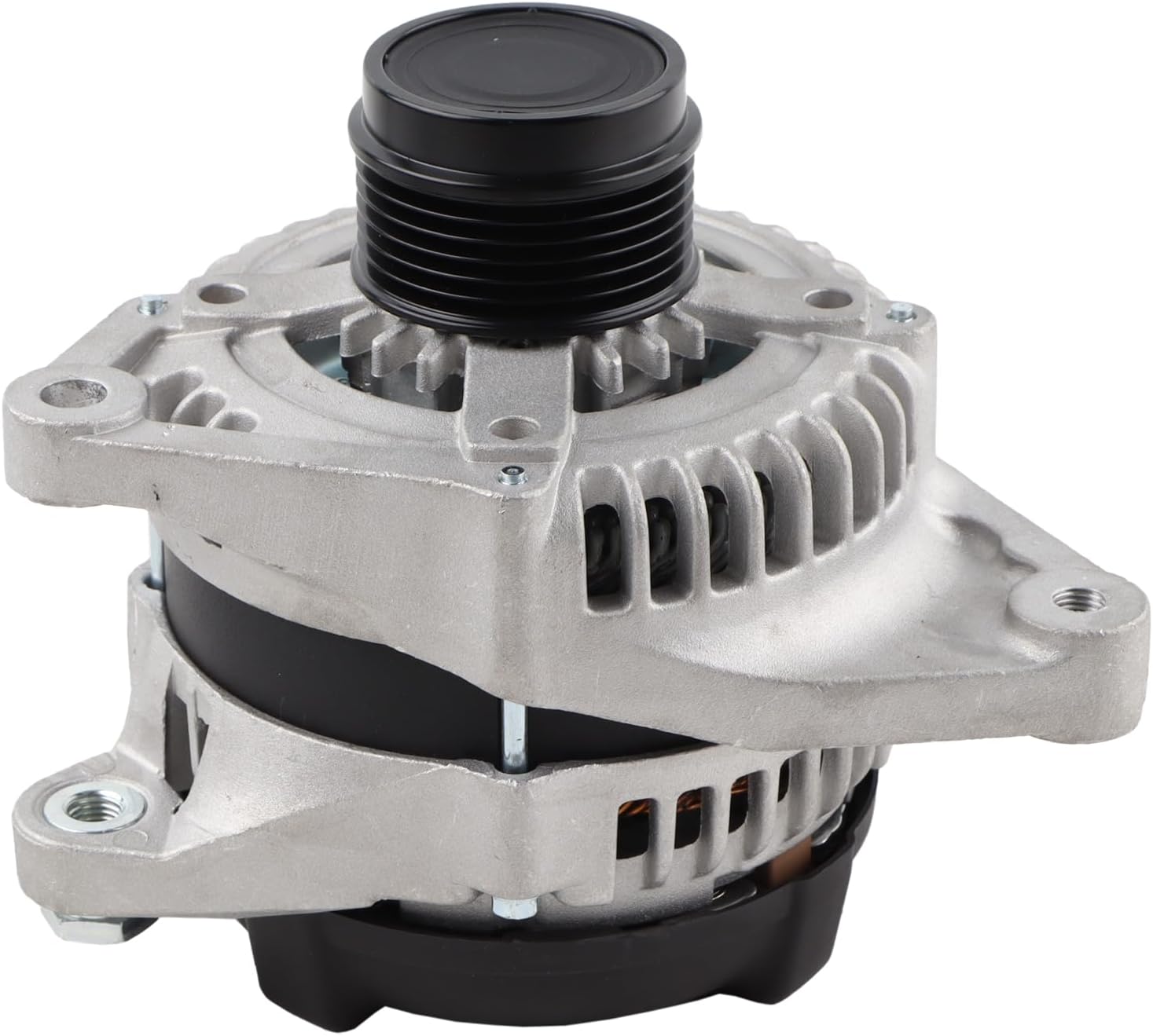 Alternator 12V 130A CW 6-Groove Clutch Pulley Compatible 2010-2014 Toyota Highlander L4 2.7L, 2010-2015 Venza L4 2.7L, Replace 2101160 11403 2101160 104210-2350