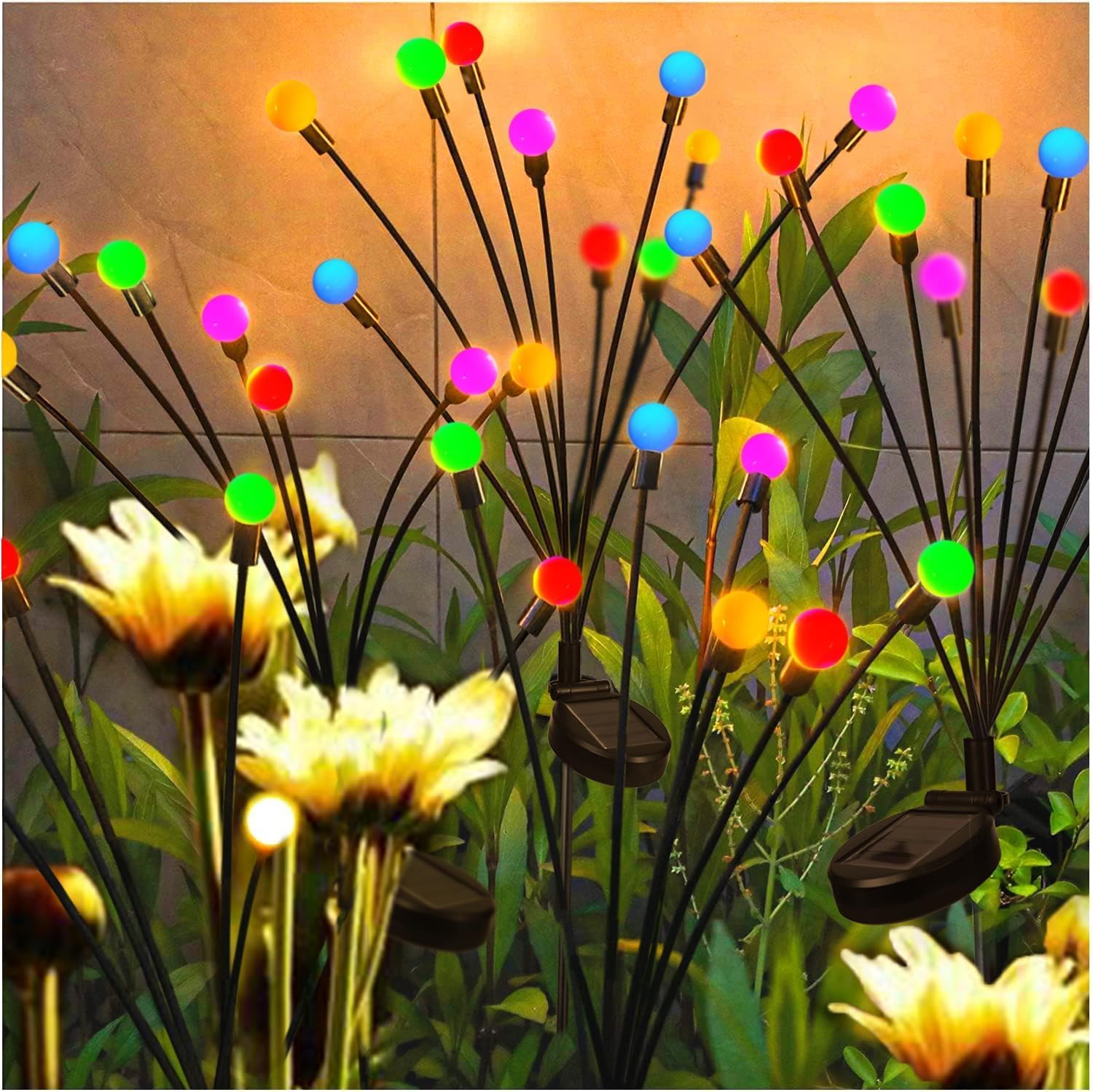 Flexi Madhav Star Solar Flower for Garden Decor Light, Outdoor Lights Waterproof 7 Color Changing Double Jellyfish and Solar Light, LED Solar Lights Outdoor Waterproof, on Lighting for Garden (B0DGV42KY8) Amazon Price History, Amazon Price Tracker