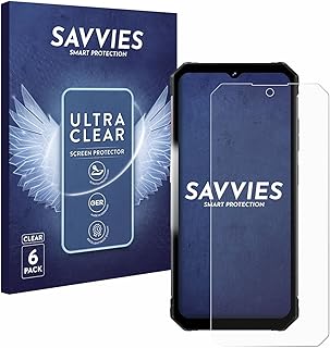 savvies Screen Protector compatible with Fossibot F102 Protection Film Clear 6-Pack