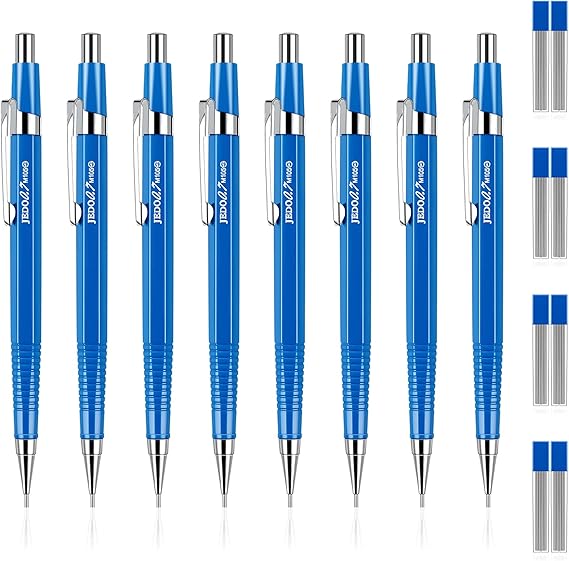 Outus 8 Pieces Mechanical Pencil Metal Retractable