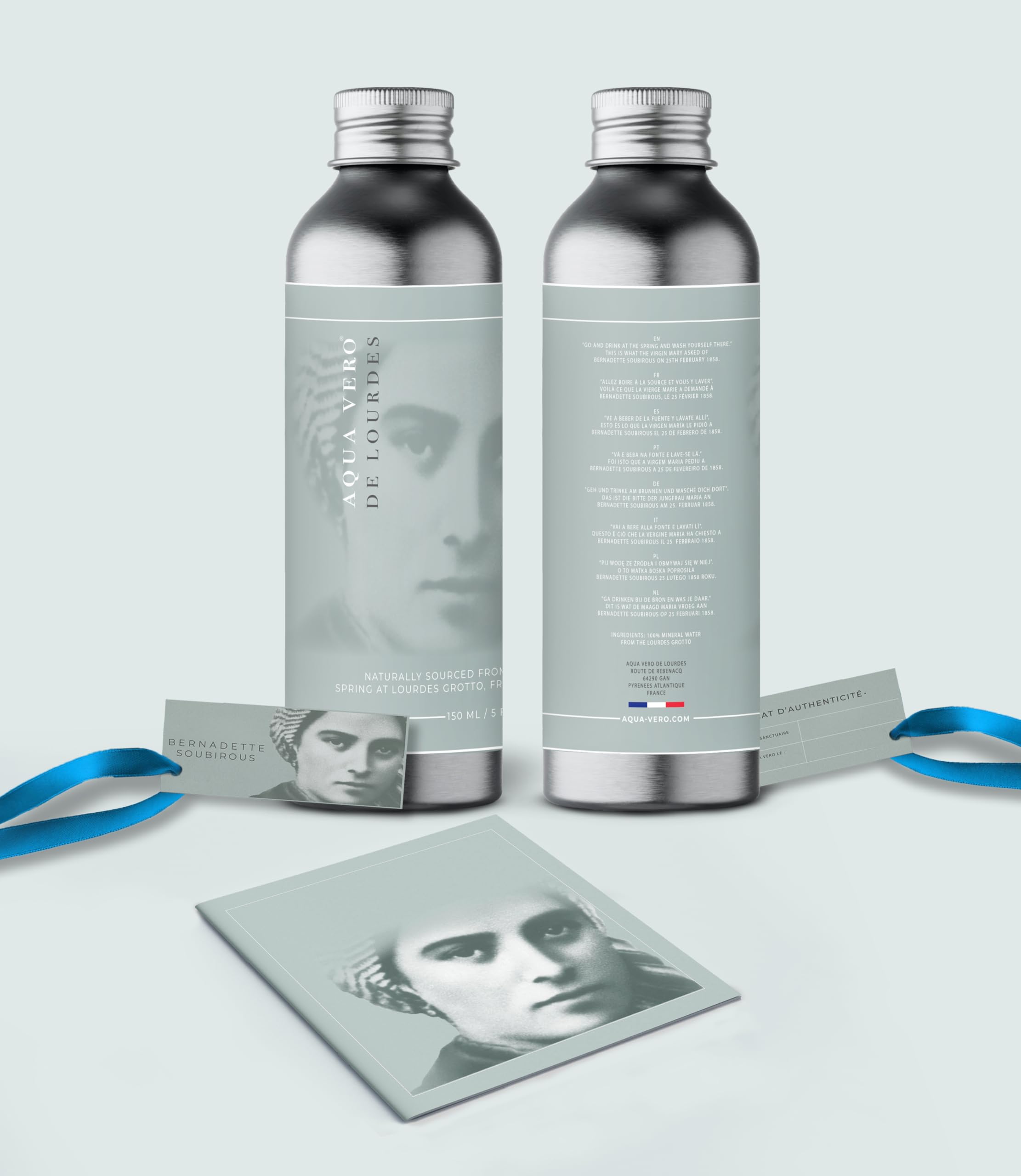 ¡FRESCA! El agua Sagrada de Lourdes directamente del Manantial en la Gruta de Lourdes. 150 ml.