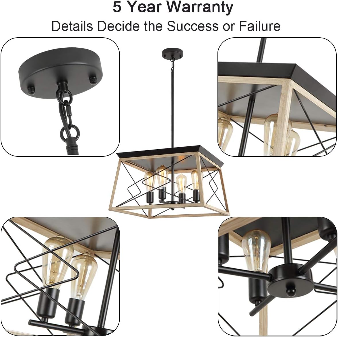 Lіmіtеd Stосk Farmhouse Chandeliers Farmhouse Light Fixture,for Dining Table,Oak Grain Rustic Style 4 Lights Frее Shірріng оƒƒеr Farmhouse Chandeliers Farmhouse Light Fixture,for Dining Table,Oak Grain Rustic Style 4 Lights