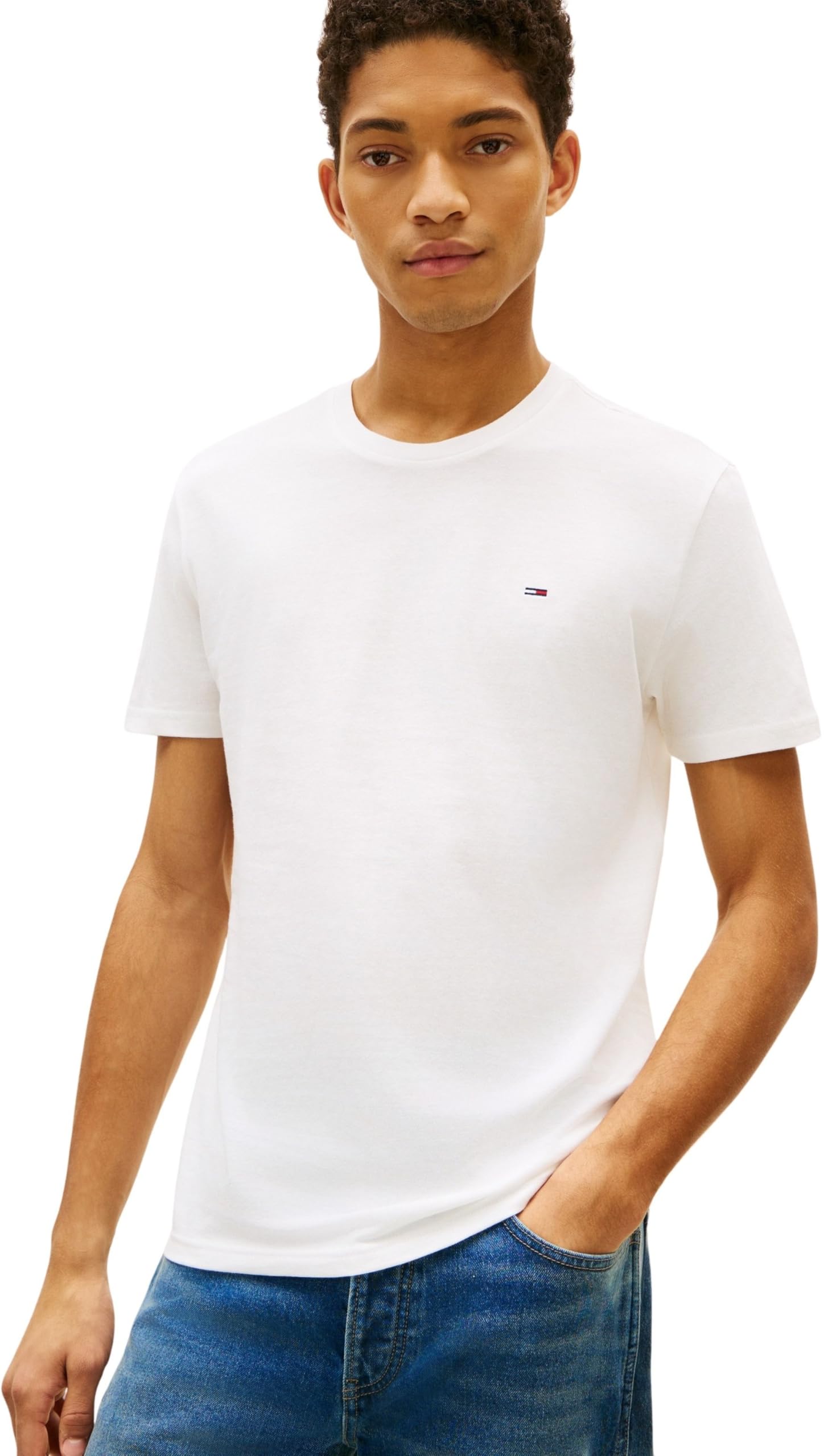 Tommy Jeans TJM Xslim 3 Pack tee Dm0dm21579 Camiseta S/S Hombre (Pack de 1)