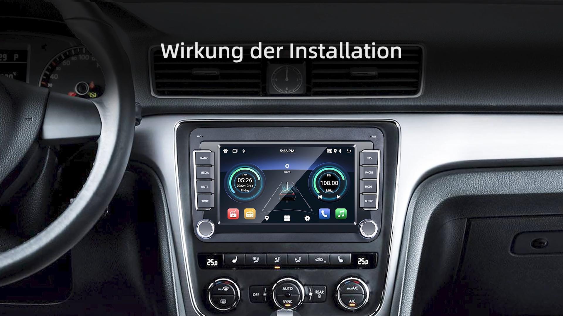 iFreGo 7 Zoll 2 Din Autolink Autoradio DVD CD Player GPS Navigation FM AM Radio Bluetooth USB SD Für Opel Astra,Corsa,Vectra,Zafira,Antara,Meriva,Vivaro und SWC,7 Farben Radio Beleuchtung