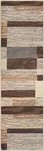 SUPERIOR Alfombra de pasillo de interior con respaldo de yute para dormitorio, dormitorio, sala de estar, entrada, pasillo, perfecta para suelos de