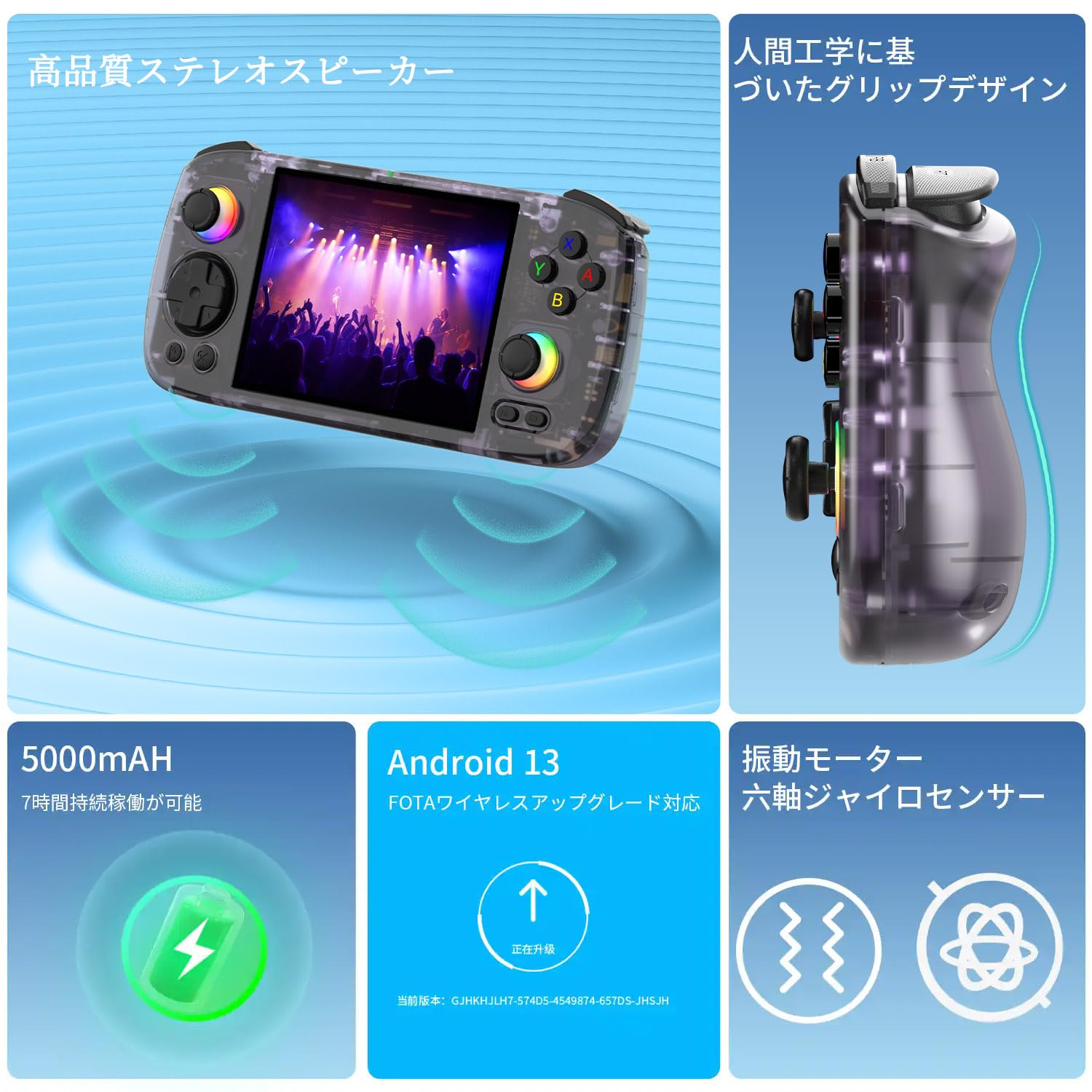 Amazon.co.jp: Anbernic RG406H Unisoc T820 ハンドヘルドゲーム機 