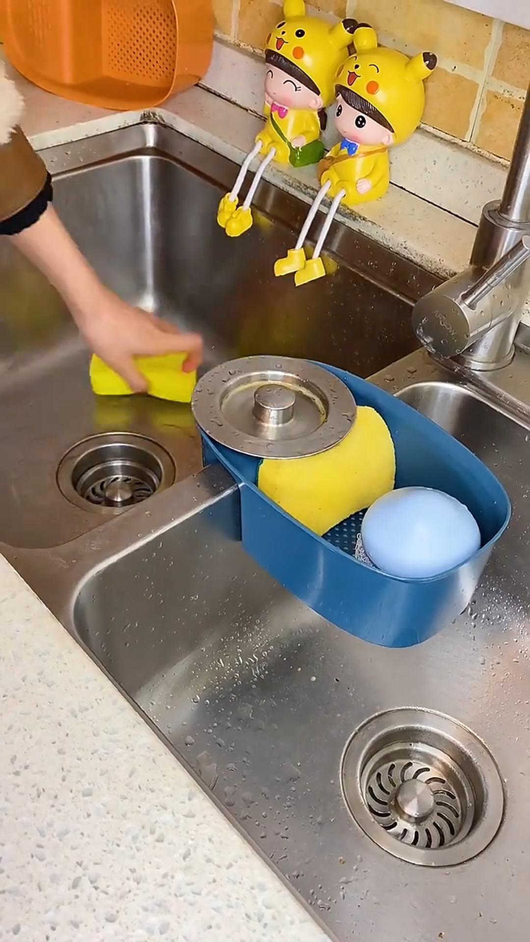 Colador para desagüe de cocina, 2 unidades, azul miniatura 7