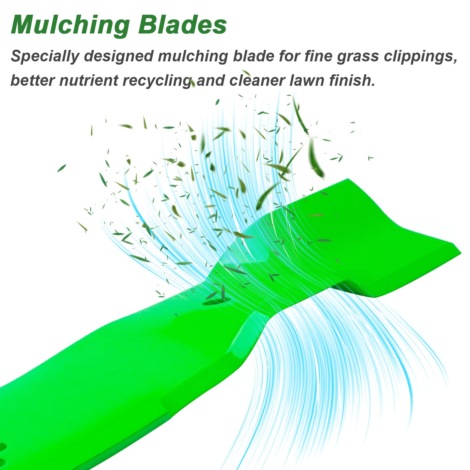 Paquete de 2 cuchillas 21547174 (mulching) de repuesto 21547175 compatible con Ari ens 936007 936045 936070 para cortacésped de cubierta de 60 pulgadas