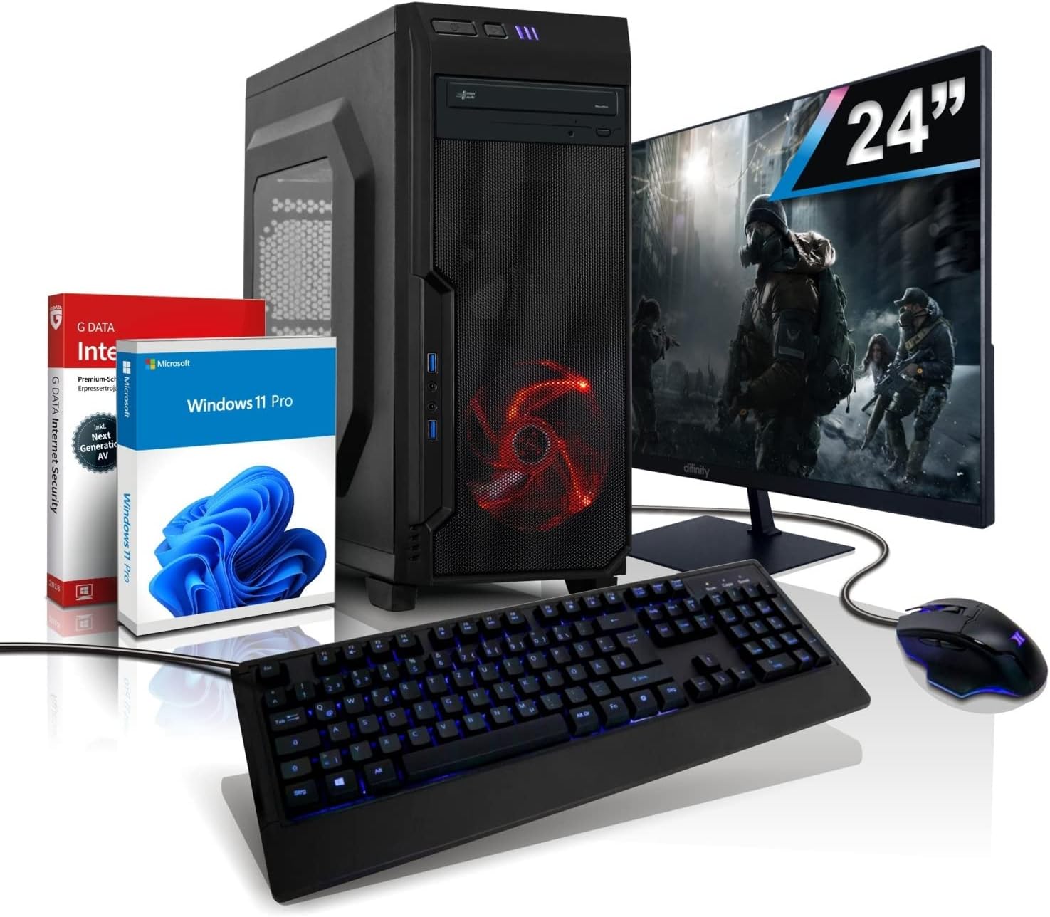 Komplett PC Ryzen7 Entry Gaming/Multimedia Computer mit 3 Jahren ...