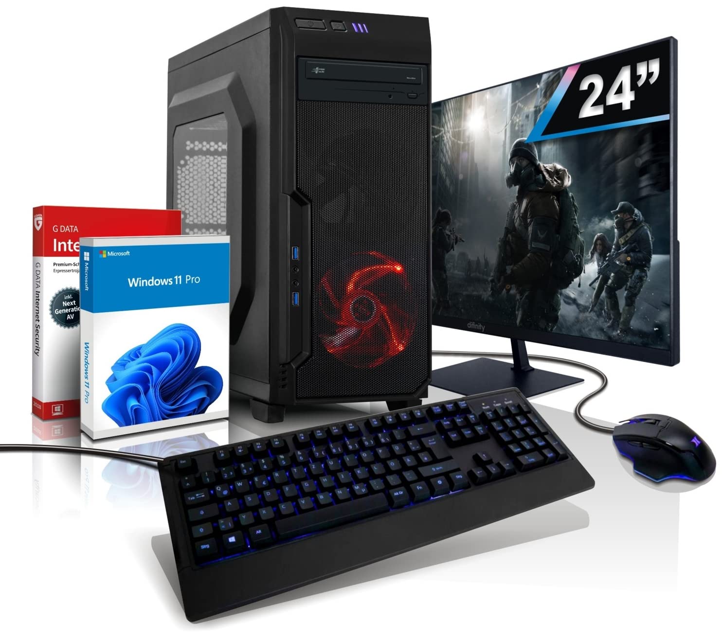 Entry Gaming Multimedia Office 12 Kern Computer Complete PC Ryzen7 Entry Gaming/Multimedia Computer | AMD Ryzen7 4700S