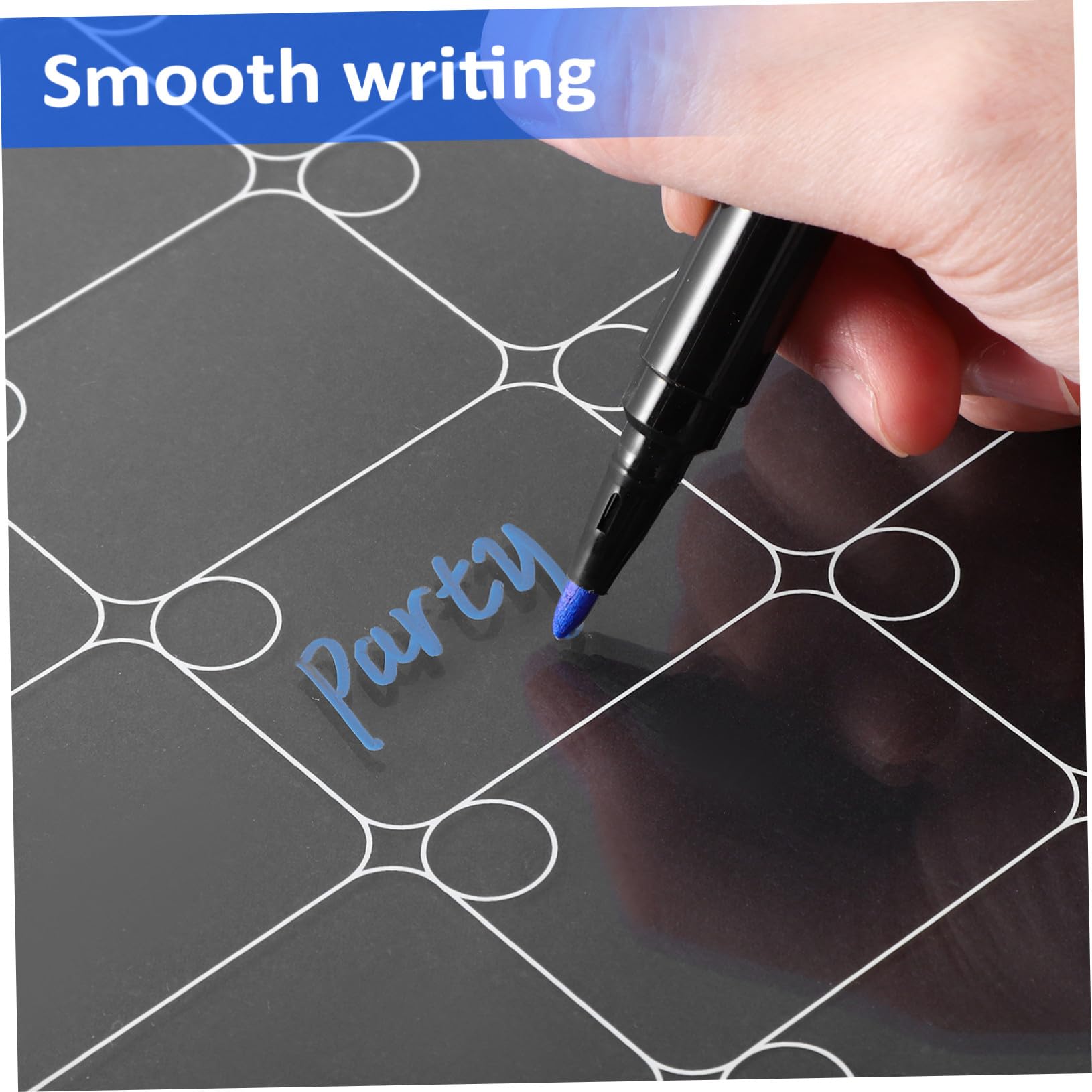 Artibetter Transparente Acryl Planungstafel 400x300mm mit Wochen und Monatsplaner Rutschfest Magnetisch Whiteboard zur Termin und Listenplanung für Küche Büro Familie